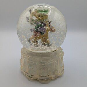 Cherished Teddies Winter Bear Festival, White Christmas Snow Globe (292575) 1997